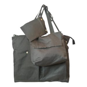 SACATOO - Sac multi-poches - Noir & zébré