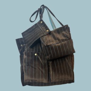 SACATOO - Sac multi-poches - Velours marron