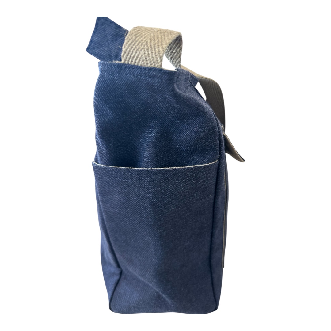 MINSATOO 4 - Sac bandoulière 7 poches "Bleu jeans" – Image 4