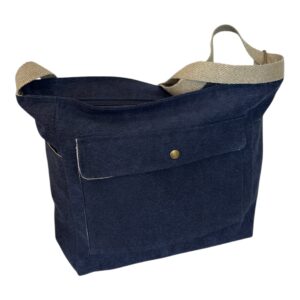 MINSATOO 4 - Sac bandoulière 7 poches "Bleu jeans"